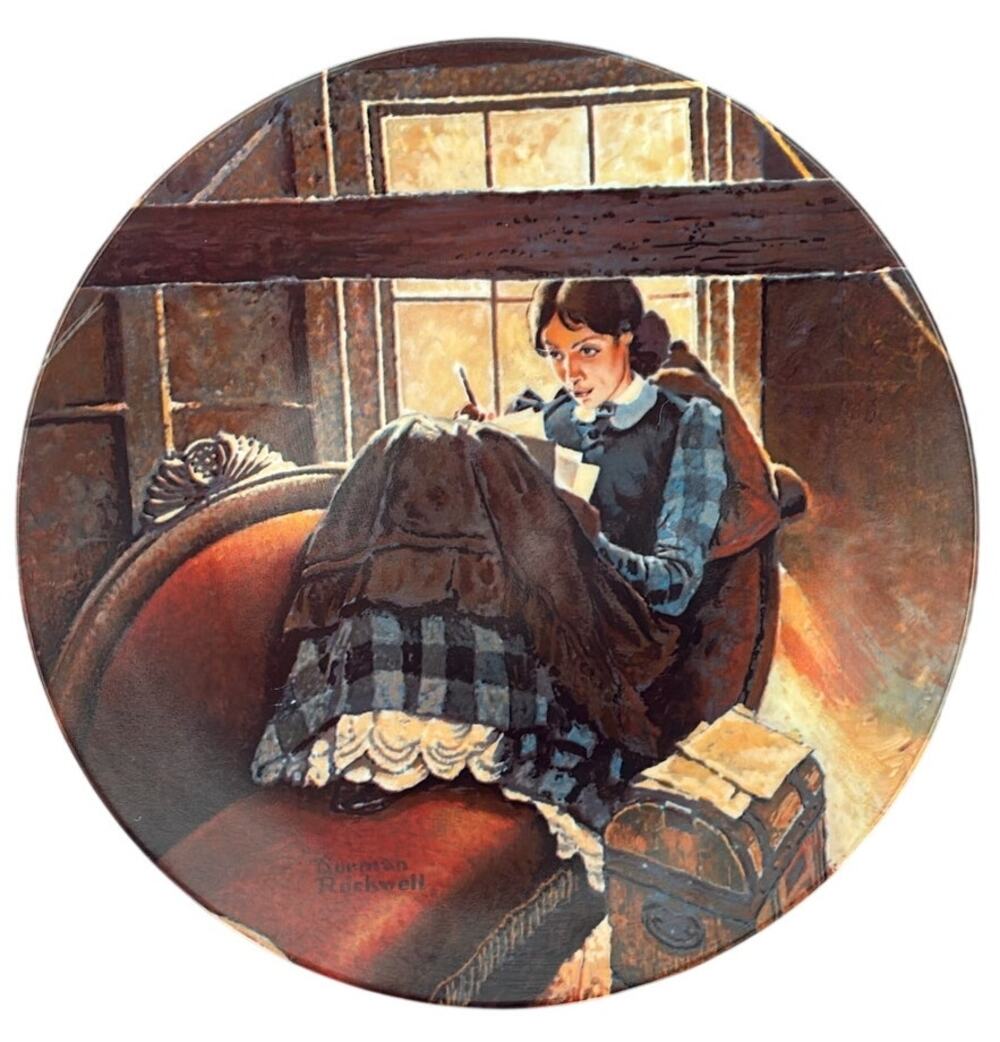 Norman Rockwell 1983 Dear Mother Collector Plate Fourth Edition 8.5"